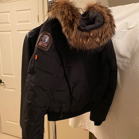 Parajumpers (p.j.s) black bomber coat - Picture 6 of 7